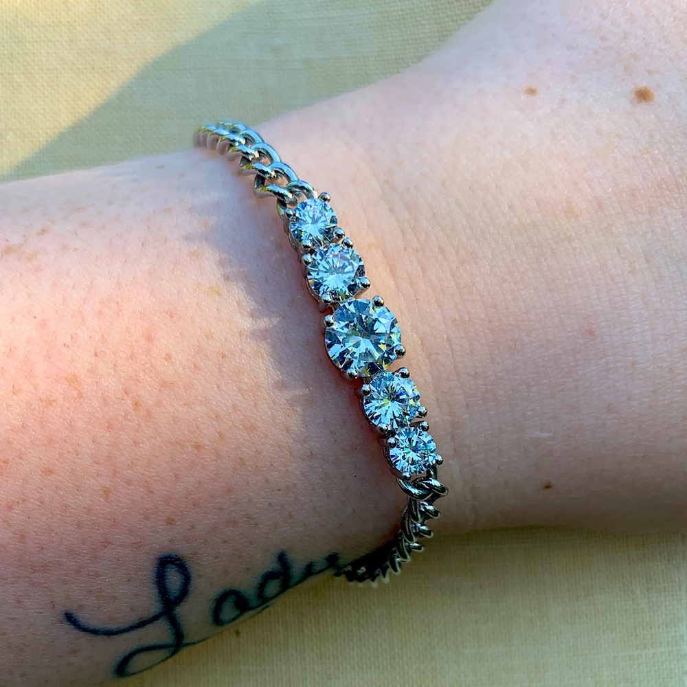 Quality Rhinestone Chain Bracelet - image 1